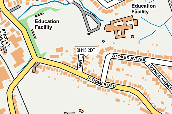 BH15 2DT map - OS OpenMap – Local (Ordnance Survey) BH15 2DT map - OS OpenMap – Local (Ordnance Survey)