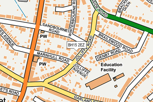 BH15 2EZ map - OS OpenMap – Local (Ordnance Survey) BH15 2EZ map - OS OpenMap – Local (Ordnance Survey)