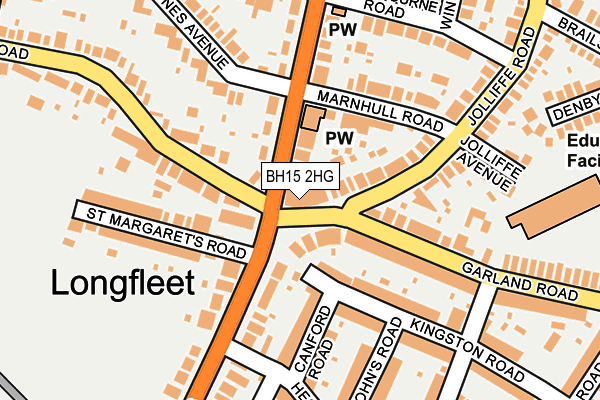 BH15 2HG map - OS OpenMap – Local (Ordnance Survey) BH15 2HG map - OS OpenMap – Local (Ordnance Survey)