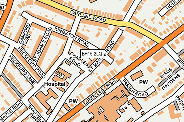 BH15 2LQ map - OS OpenMap – Local (Ordnance Survey) BH15 2LQ map - OS OpenMap – Local (Ordnance Survey)