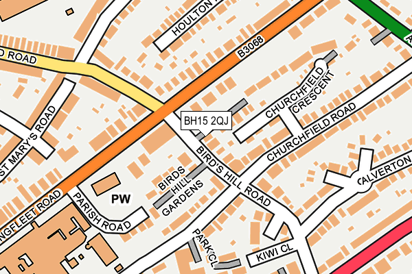 BH15 2QJ map - OS OpenMap – Local (Ordnance Survey) BH15 2QJ map - OS OpenMap – Local (Ordnance Survey)