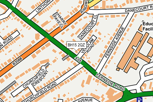 BH15 2QZ map - OS OpenMap – Local (Ordnance Survey) BH15 2QZ map - OS OpenMap – Local (Ordnance Survey)
