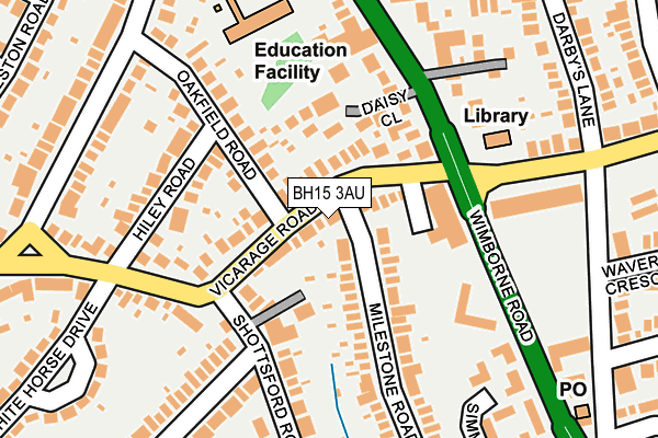 BH15 3AU map - OS OpenMap – Local (Ordnance Survey) BH15 3AU map - OS OpenMap – Local (Ordnance Survey)