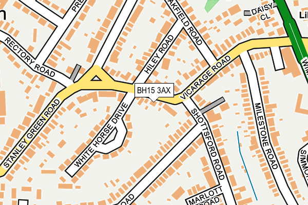 BH15 3AX map - OS OpenMap – Local (Ordnance Survey) BH15 3AX map - OS OpenMap – Local (Ordnance Survey)