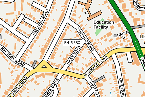 BH15 3BQ map - OS OpenMap – Local (Ordnance Survey) BH15 3BQ map - OS OpenMap – Local (Ordnance Survey)