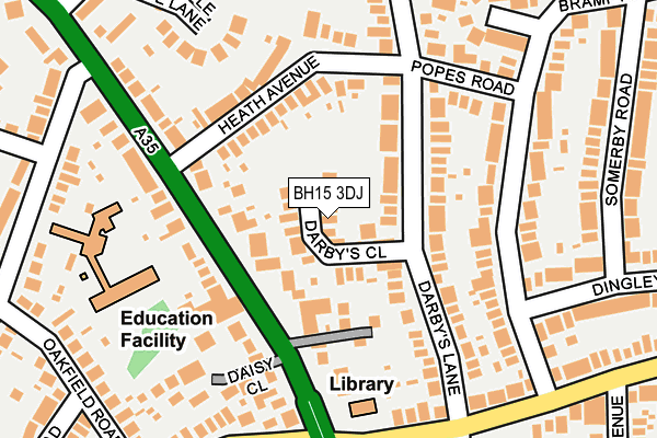 BH15 3DJ map - OS OpenMap – Local (Ordnance Survey) BH15 3DJ map - OS OpenMap – Local (Ordnance Survey)