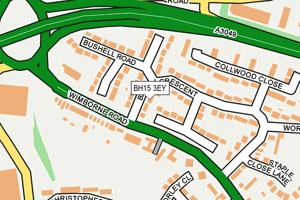 BH15 3EY map - OS OpenMap – Local (Ordnance Survey) BH15 3EY map - OS OpenMap – Local (Ordnance Survey)