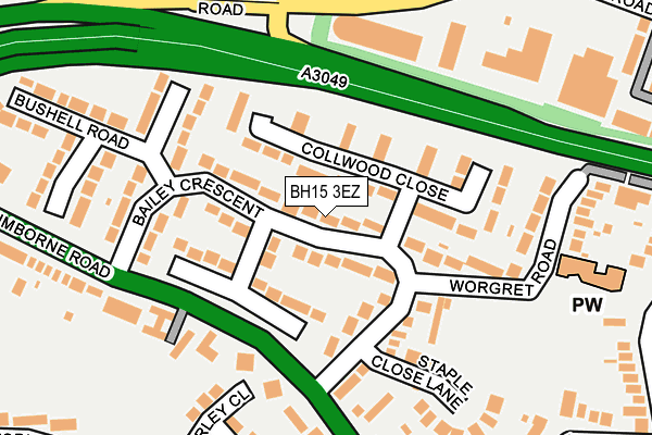 BH15 3EZ map - OS OpenMap – Local (Ordnance Survey) BH15 3EZ map - OS OpenMap – Local (Ordnance Survey)