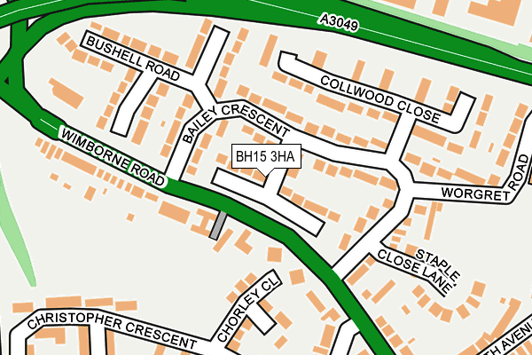 BH15 3HA map - OS OpenMap – Local (Ordnance Survey) BH15 3HA map - OS OpenMap – Local (Ordnance Survey)