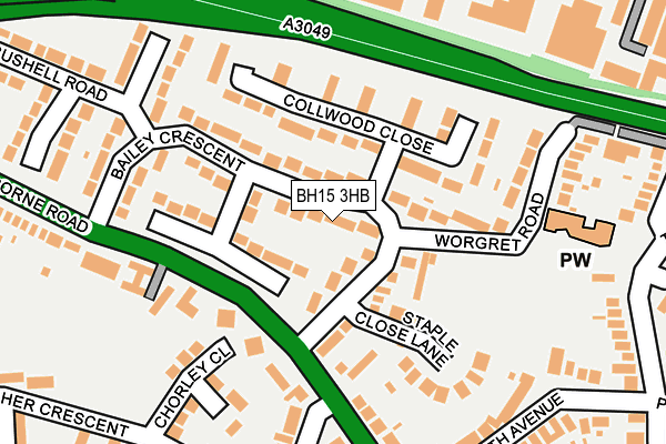 BH15 3HB map - OS OpenMap – Local (Ordnance Survey) BH15 3HB map - OS OpenMap – Local (Ordnance Survey)