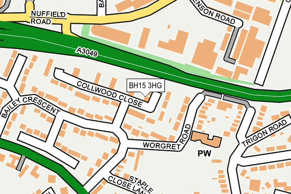BH15 3HG map - OS OpenMap – Local (Ordnance Survey) BH15 3HG map - OS OpenMap – Local (Ordnance Survey)