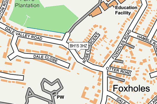 BH15 3HZ map - OS OpenMap – Local (Ordnance Survey) BH15 3HZ map - OS OpenMap – Local (Ordnance Survey)