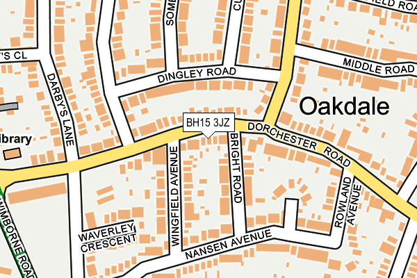 BH15 3JZ map - OS OpenMap – Local (Ordnance Survey) BH15 3JZ map - OS OpenMap – Local (Ordnance Survey)