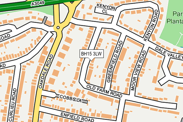 BH15 3LW map - OS OpenMap – Local (Ordnance Survey) BH15 3LW map - OS OpenMap – Local (Ordnance Survey)