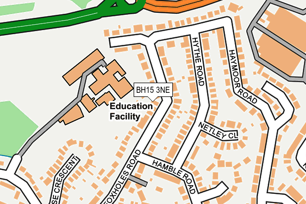 BH15 3NE map - OS OpenMap – Local (Ordnance Survey) BH15 3NE map - OS OpenMap – Local (Ordnance Survey)