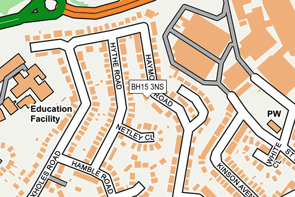 BH15 3NS map - OS OpenMap – Local (Ordnance Survey) BH15 3NS map - OS OpenMap – Local (Ordnance Survey)