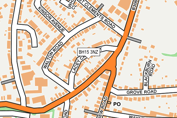 BH15 3NZ map - OS OpenMap – Local (Ordnance Survey) BH15 3NZ map - OS OpenMap – Local (Ordnance Survey)