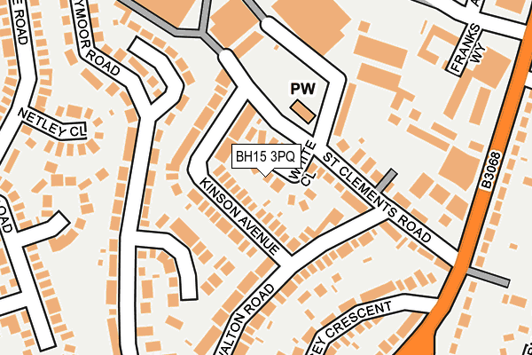 BH15 3PQ map - OS OpenMap – Local (Ordnance Survey) BH15 3PQ map - OS OpenMap – Local (Ordnance Survey)