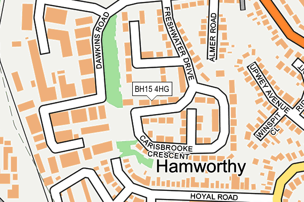 BH15 4HG map - OS OpenMap – Local (Ordnance Survey) BH15 4HG map - OS OpenMap – Local (Ordnance Survey)