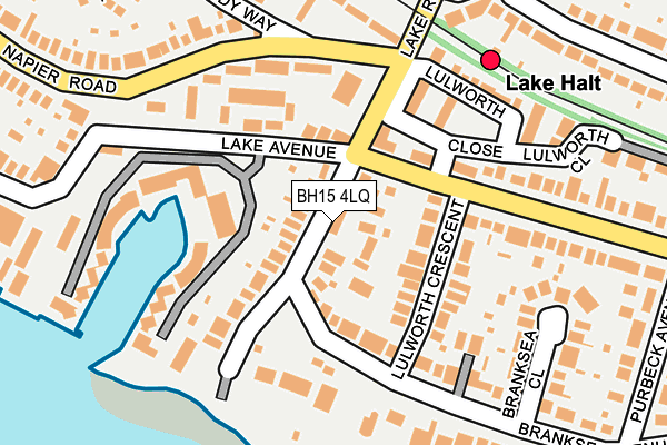 BH15 4LQ map - OS OpenMap – Local (Ordnance Survey) BH15 4LQ map - OS OpenMap – Local (Ordnance Survey)