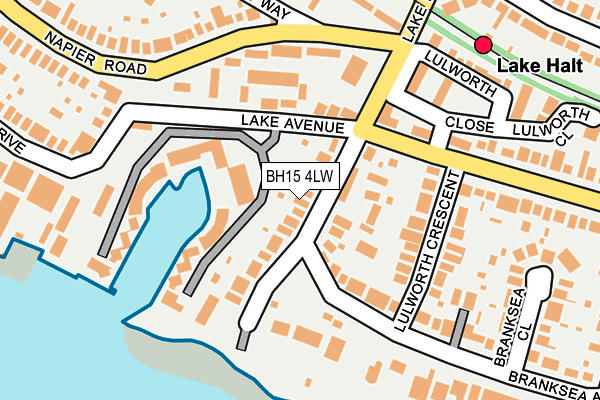 BH15 4LW map - OS OpenMap – Local (Ordnance Survey) BH15 4LW map - OS OpenMap – Local (Ordnance Survey)