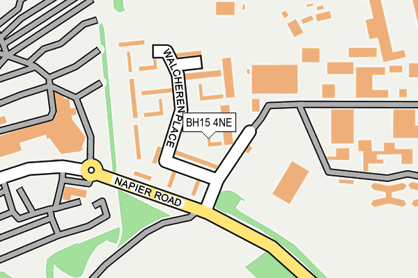 BH15 4NE map - OS OpenMap – Local (Ordnance Survey) BH15 4NE map - OS OpenMap – Local (Ordnance Survey)