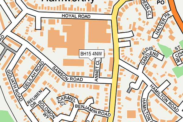 BH15 4NW map - OS OpenMap – Local (Ordnance Survey) BH15 4NW map - OS OpenMap – Local (Ordnance Survey)