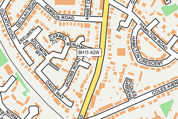 BH15 4QW map - OS OpenMap – Local (Ordnance Survey) BH15 4QW map - OS OpenMap – Local (Ordnance Survey)