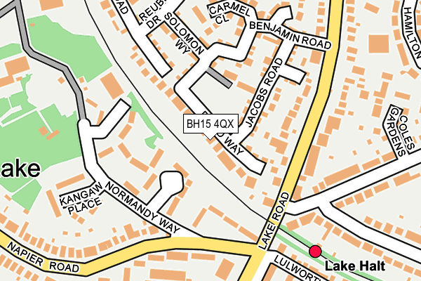 BH15 4QX map - OS OpenMap – Local (Ordnance Survey) BH15 4QX map - OS OpenMap – Local (Ordnance Survey)
