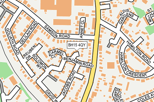 BH15 4QY map - OS OpenMap – Local (Ordnance Survey) BH15 4QY map - OS OpenMap – Local (Ordnance Survey)