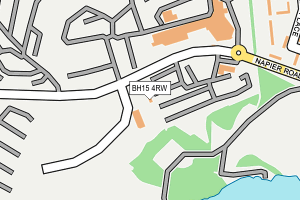 BH15 4RW map - OS OpenMap – Local (Ordnance Survey) BH15 4RW map - OS OpenMap – Local (Ordnance Survey)