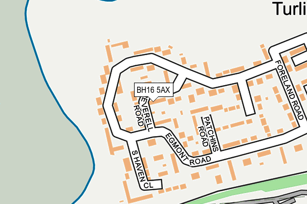 BH16 5AX map - OS OpenMap – Local (Ordnance Survey) BH16 5AX map - OS OpenMap – Local (Ordnance Survey)