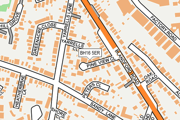 BH16 5ER map - OS OpenMap – Local (Ordnance Survey) BH16 5ER map - OS OpenMap – Local (Ordnance Survey)