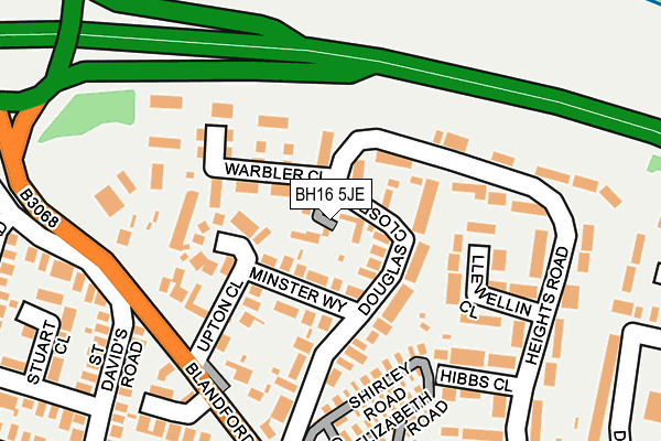 BH16 5JE map - OS OpenMap – Local (Ordnance Survey) BH16 5JE map - OS OpenMap – Local (Ordnance Survey)
