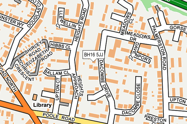 BH16 5JJ map - OS OpenMap – Local (Ordnance Survey) BH16 5JJ map - OS OpenMap – Local (Ordnance Survey)