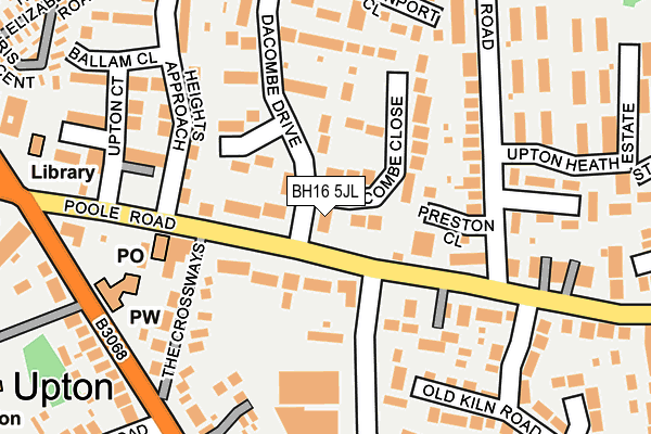 BH16 5JL map - OS OpenMap – Local (Ordnance Survey) BH16 5JL map - OS OpenMap – Local (Ordnance Survey)