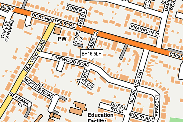 BH16 5LH map - OS OpenMap – Local (Ordnance Survey) BH16 5LH map - OS OpenMap – Local (Ordnance Survey)