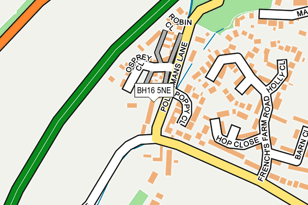 BH16 5NE map - OS OpenMap – Local (Ordnance Survey) BH16 5NE map - OS OpenMap – Local (Ordnance Survey)