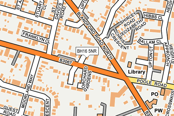 BH16 5NR map - OS OpenMap – Local (Ordnance Survey) BH16 5NR map - OS OpenMap – Local (Ordnance Survey)