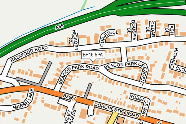 BH16 5PA map - OS OpenMap – Local (Ordnance Survey) BH16 5PA map - OS OpenMap – Local (Ordnance Survey)