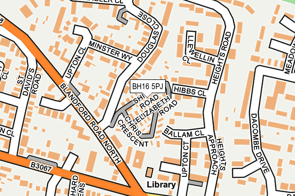 BH16 5PJ map - OS OpenMap – Local (Ordnance Survey) BH16 5PJ map - OS OpenMap – Local (Ordnance Survey)