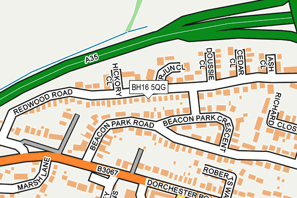 BH16 5QG map - OS OpenMap – Local (Ordnance Survey) BH16 5QG map - OS OpenMap – Local (Ordnance Survey)