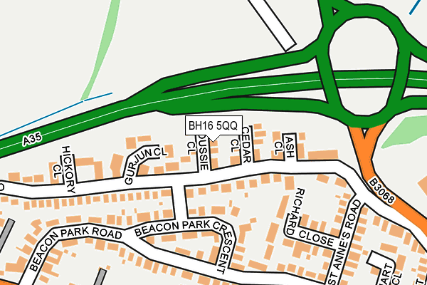 BH16 5QQ map - OS OpenMap – Local (Ordnance Survey) BH16 5QQ map - OS OpenMap – Local (Ordnance Survey)