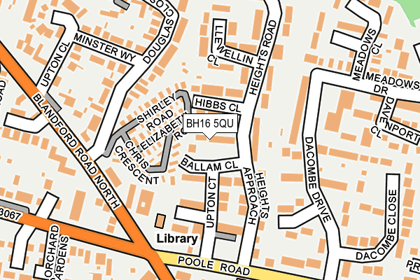 BH16 5QU map - OS OpenMap – Local (Ordnance Survey) BH16 5QU map - OS OpenMap – Local (Ordnance Survey)