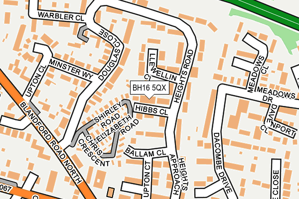 BH16 5QX map - OS OpenMap – Local (Ordnance Survey) BH16 5QX map - OS OpenMap – Local (Ordnance Survey)