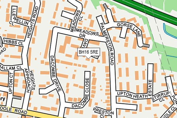 BH16 5RE map - OS OpenMap – Local (Ordnance Survey) BH16 5RE map - OS OpenMap – Local (Ordnance Survey)
