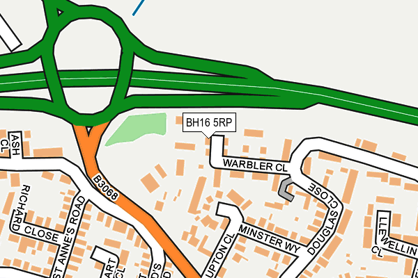 BH16 5RP map - OS OpenMap – Local (Ordnance Survey) BH16 5RP map - OS OpenMap – Local (Ordnance Survey)