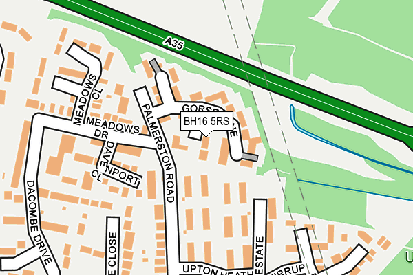 BH16 5RS map - OS OpenMap – Local (Ordnance Survey) BH16 5RS map - OS OpenMap – Local (Ordnance Survey)