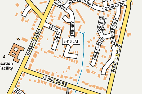 BH16 6AT map - OS OpenMap – Local (Ordnance Survey) BH16 6AT map - OS OpenMap – Local (Ordnance Survey)