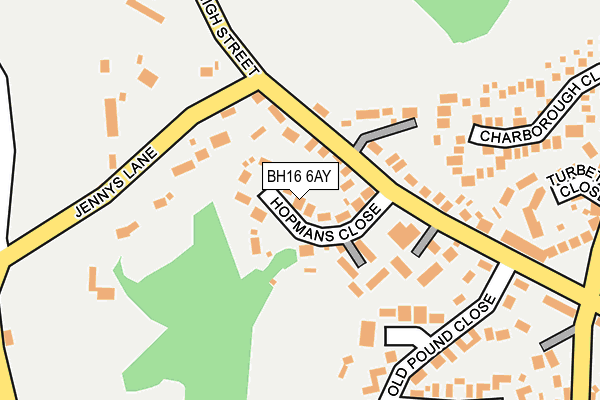 BH16 6AY map - OS OpenMap – Local (Ordnance Survey) BH16 6AY map - OS OpenMap – Local (Ordnance Survey)